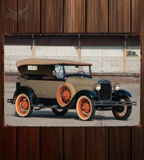 Металлическая табличка Ford Model A 4-door Phaeton Металлическая табличка Ford Model A 4-door Phaeton